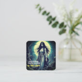 Carte De Visite Carré Le Paranormal Enquêteur Haunted Ghost (Debout devant)