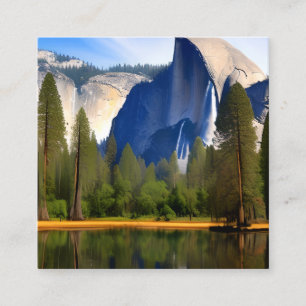 Carte De Visite Carré Le parc national de Yosemite est un parc national