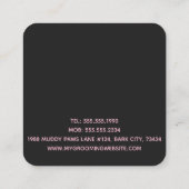 Carte De Visite Carré Le Petit Peuple Noir (Dos)