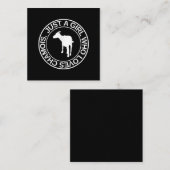 Carte De Visite Carré Le Poison de la femme (Devant / Derrière)