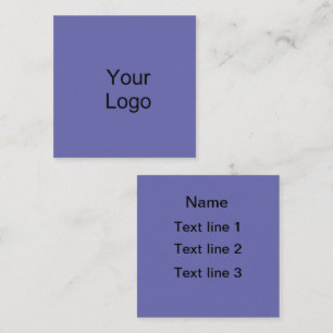 Carte De Visite Carré Le temps. Texte personnalisé.