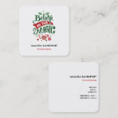 Carte De Visite Carré Le Typographe du Magic Christmas (Devant / Derrière)