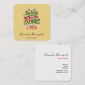 Carte De Visite Carré Le Typographe du Magic Christmas (Devant / Derrière)