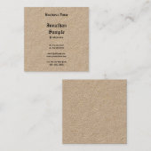 Carte De Visite Carré Le vrai anglais nostalgique classique de papier (Devant / Derrière)