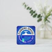 Carte De Visite Carré Leaking Faucet In Crystal Water (Debout devant)