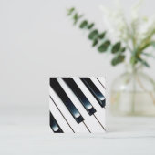 Carte De Visite Carré leçons de piano (Debout devant)