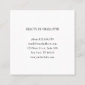 Carte De Visite Carré Lentialité 10 Nails Lashes Ombre Carré voiture d'a (Devant)