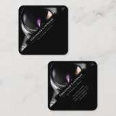 Carte De Visite Carré Lentilles de caméra reflex pour photographes Vidéo (Devant / Derrière)