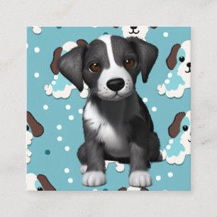 Carte De Visite Carré Les chiots sont l'un des plus précieux et bien-aim