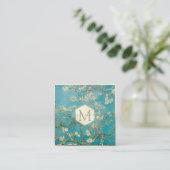 Carte De Visite Carré Les fleurs d'amandes de Van Gogh (Debout devant)