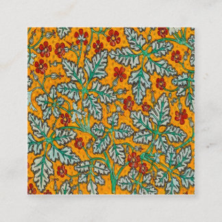 Carte De Visite Carré Les fleurs jaunes de Betty