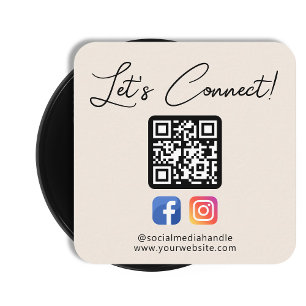 Carte De Visite Carré Les Médias Sociaux Connectez-Vous Avec Nous Person