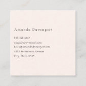 Carte De Visite Carré Les mignons renards orange en amour (Dos)