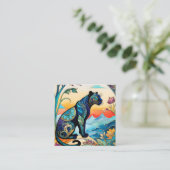 Carte De Visite Carré Les motifs Zentangle sont une belle façon d'ajoute (Debout devant)