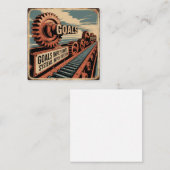 Carte De Visite Carré Les objectifs impliquent des limites. Les systèmes (Devant / Derrière)