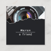 Carte De Visite Carré Les Photographes Référencent Un Ami (Devant)
