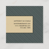 Carte De Visite Carré Les rayures modernes (Dos)