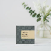 Carte De Visite Carré Les rayures modernes (Debout devant)