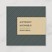 Carte De Visite Carré Les rayures modernes (Devant)