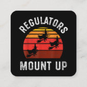 Carte De Visite Carré Les régulateurs montent, drôle sorcière d'Hallowee (Dos)