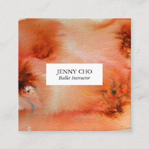 Carte De Visite Carré Les remous et éclabousse le carré de carte de