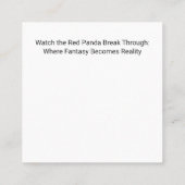 Carte De Visite Carré Les Talents Se Débrouillent. (Dos)