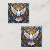 Carte De Visite Carré L'Esprit Saint (colombe) 1 (Devant / Derrière)