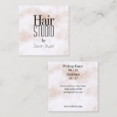 Carte De Visite Carré Lettres à la mode de géant d'élégance (Devant / Derrière)