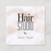 Carte De Visite Carré Lettres à la mode de géant d'élégance (Devant)