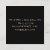 Carte De Visite Carré Lèvres, Ciseaux, Lèvres, Ciseaux (Dos)