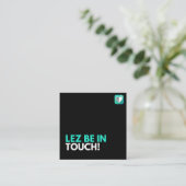 CARTE DE VISITE CARRÉ LEZ BE IN TOUCH - FIERTÉ (Debout devant)