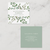 Carte De Visite Carré Liage minimal (Devant / Derrière)