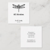 Carte De Visite Carré libellule (Devant / Derrière)