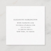 Carte De Visite Carré libellule aquarelle. Coiffeur professionnel (Dos)