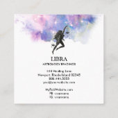 Carte De Visite Carré *~* LIBRA Zodiac Astrologie Lectures Pink Blue