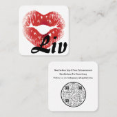 Carte De Visite Carré Liez-le simplement (Devant / Derrière)