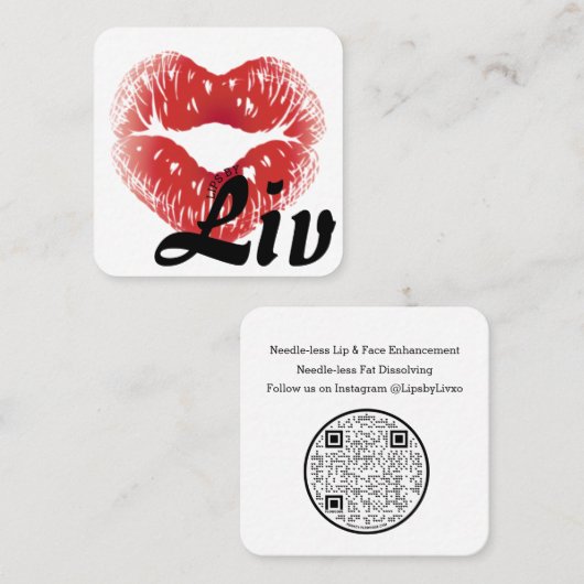 Carte De Visite Carré Liez-le simplement (Devant / Derrière)