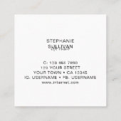 Carte De Visite Carré Life Coach Botanical (Dos)