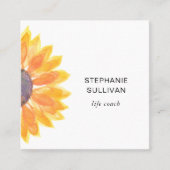 Carte De Visite Carré Life Coach Botanical (Devant)