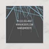 Carte De Visite Carré Lignes Abstraites (Dos)