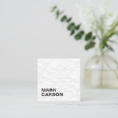 Carte De Visite Carré Lignes de déplacement modernes en gras Professionn (Debout devant)