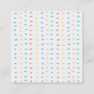 Carte De Visite Carré Lignes motifs