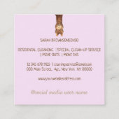 Carte De Visite Carré lilac Alpaca (Dos)