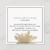 Carte De Visite Carré L'île tropicale (Dos)