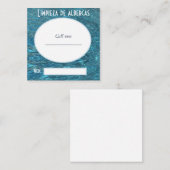 Carte De Visite Carré limpiezas de albercas (Devant / Derrière)