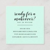 Carte De Visite Carré linére géométrique chic or parties scintillant men (Dos)