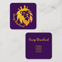 Lion Avec Couronne - Style Or 1