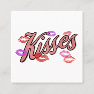 CARTE DE VISITE CARRÉ LIP KISSES