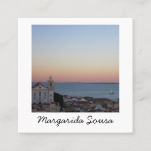 Carte De Visite Carré Lisbonne Portugal City Europe Tourisme de photos