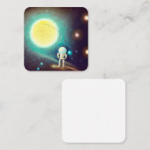 Carte De Visite Carré Little Astronaut (Devant / Derrière)